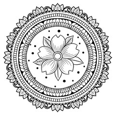 Flower Mandala Art Design 