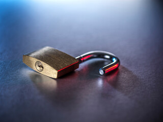 Unlocked padlock symbolizing cyber security and access vulnerability