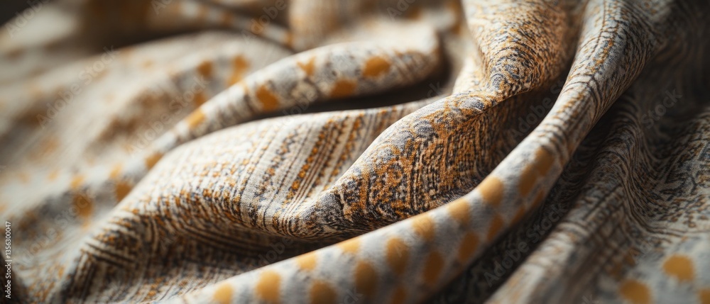 Poster a close-up of a blanket with a unique pattern, suitable for textiles or design inspiration