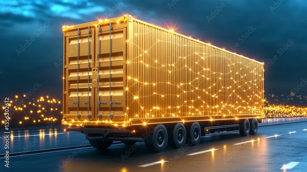 Poster advanced technologies in supply chain management with iot tracking for enhanced efficiency