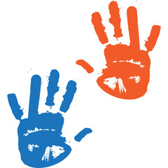  Playful Kids Hand Print Paint 