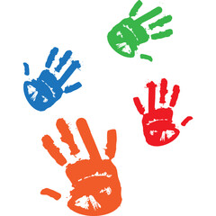  Playful Kids Hand Print Paint 