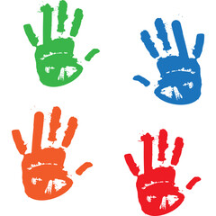  Playful Kids Hand Print Paint 