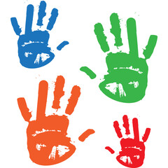  Playful Kids Hand Print Paint 