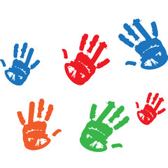  Playful Kids Hand Print Paint 