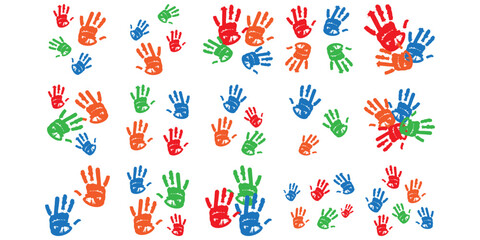  Playful Kids Hand Print Paint 
