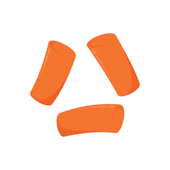 Tteokbokki Noodle vector. Korean food. Spicy rice cake. Tteokbokki logo design.