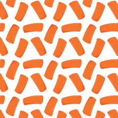 Tteokbokki Noodle vector. Korean food. Spicy rice cake. Spicy rice cake pattern wallpaper.