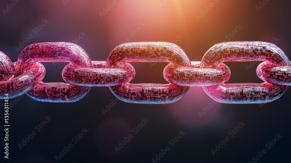 Poster visually striking representation of blockchain technology and digital transactions in high fidelity