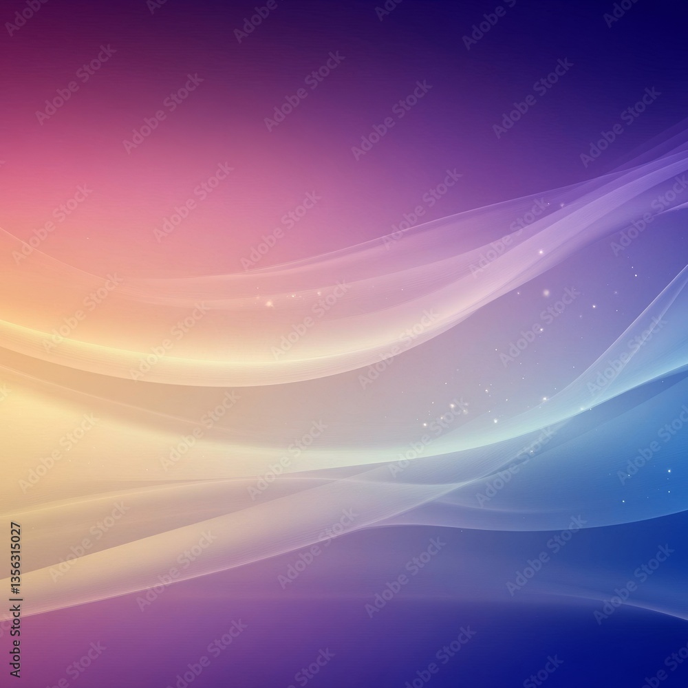 Aufkleber abstract gradient background with wavy lines