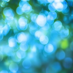 Obraz premium Abstract Bokeh Background with Blue and Green Hues