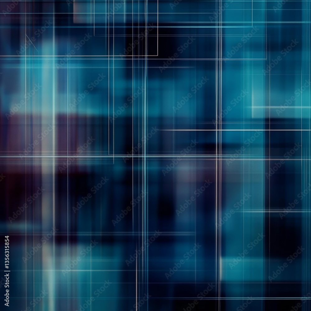 Poster abstract geometric pattern with grid lines