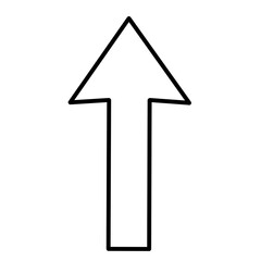 Fototapeta premium Navigation Arrow(go straight)