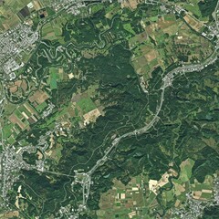 aerial view of the city