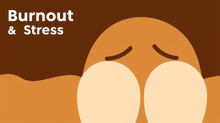Burnout and Stress: A visual representation of emotional exhaustion and distress, with an illustration. 