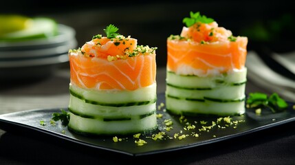 vibrant avocado crab salad served in gourmet style