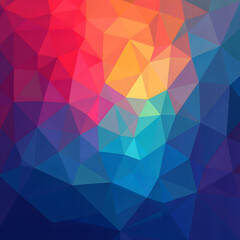 Colorful Geometric Abstract Design with Triangles