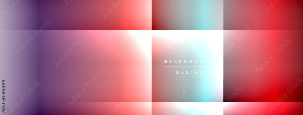 Poster Colorful gradient with lines made of shadow and light. Creative background