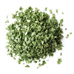 Fototapeta premium Fresh green leaves of organic vegetables isolated on white, a healthy salad ingredient