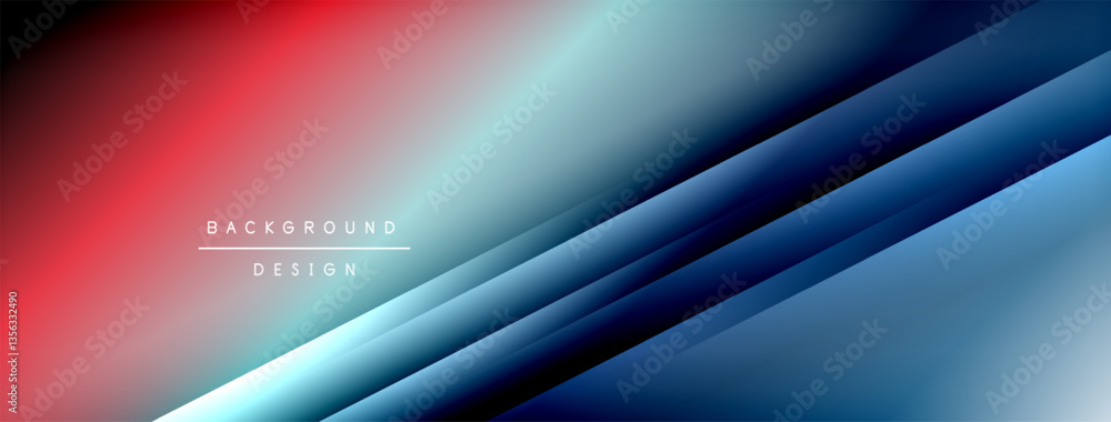 Poster Light shadow lines dynamic gradient background
