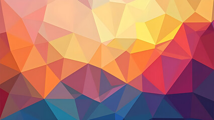Obraz premium Abstract geometric polygon background with colorful gradient