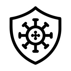 Obraz premium Immune Shield Symbol Representing Protection Against Viruses 