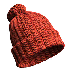 Winter-ready knitted beanie hat with soft textured design, featuring pompom for added style, ideal for cold weather high resolution photo