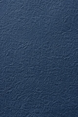 濃い青色の和紙の背景テクスチャー　Navy blue Japanese washi paper  background texture
