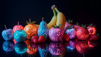 Obraz premium combination of fruits