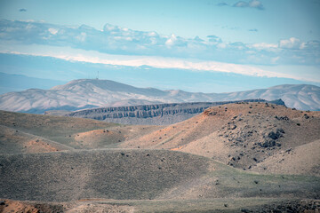 mountain landscape with blue sky