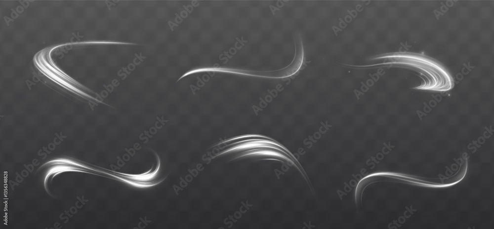 Poster bright spiral light effect with swirling neon curves, glowing particles, and energy flares. ideal fo