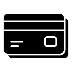 Icon Credit Card. Glyph Icon