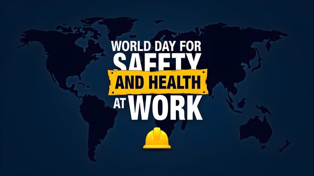 Concept for world day for safety and health at work vector illustration design