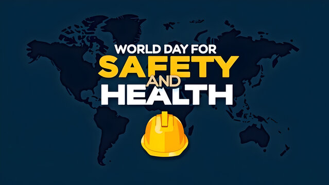 Concept for world day for safety and health at work vector illustration design