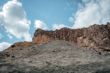 mountain landscape with blue sky