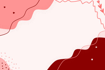 red heart pattern pinky