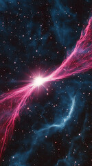 Vertical starry night sky for mobile phone web design.