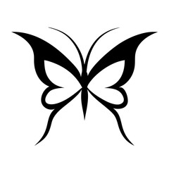 Butterfly silhouette