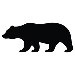 silhouette of a polar bear