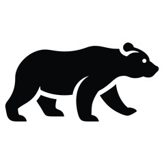 silhouette of a polar bear