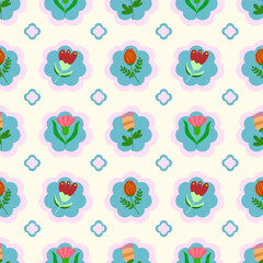 seamless floral pattern, repeat ,wallpaper 