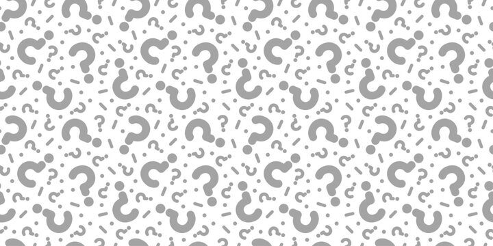 Question mark seamless pattern. Colorful abstract background. Customer service, presentation, conversation, communication, faq help concept