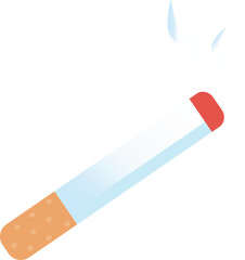 Smoking Cigarette Icon Illustration