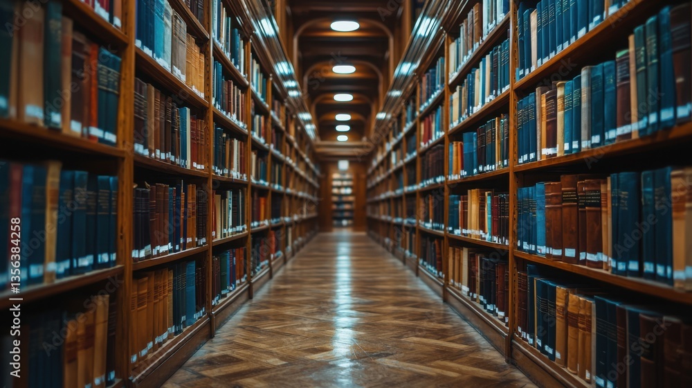 Poster an extensive collection of books arrayed in a long row reflecting the richness of video tutorial lib