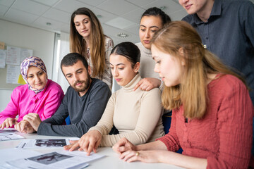 group of students different nationalities