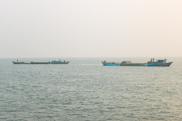 cargo ship in the sea
