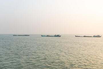 cargo ship in the sea