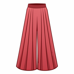 flared palazzo pants with pleated finish 