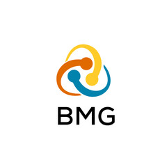 BMG creative minimalist letter logo.