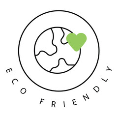 Environment Protection Eco Friendly Vector Icon Design with Editable Stroke
